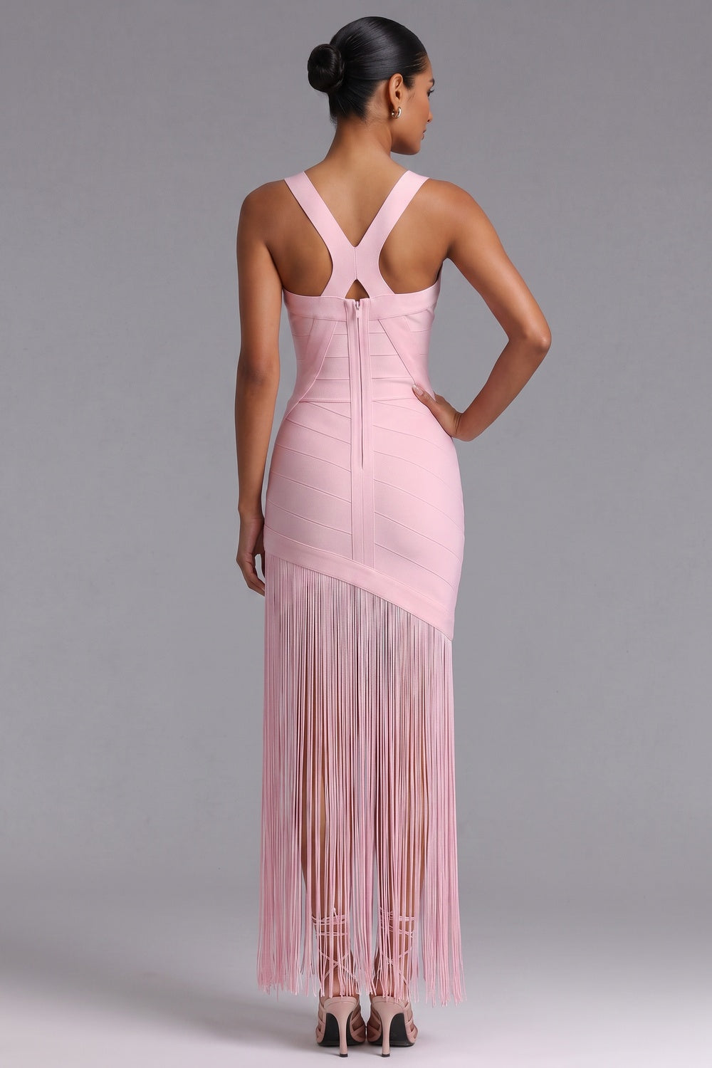 3ae849d13065054b LIGHT PINK KNIT BODYCON DRESS FOR PARTY