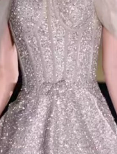 3d9296124456ef617fe9f3c4ebd79bb6 CHAMPAGNE SEQUIN TULLE A-LINE EVENING GOWN