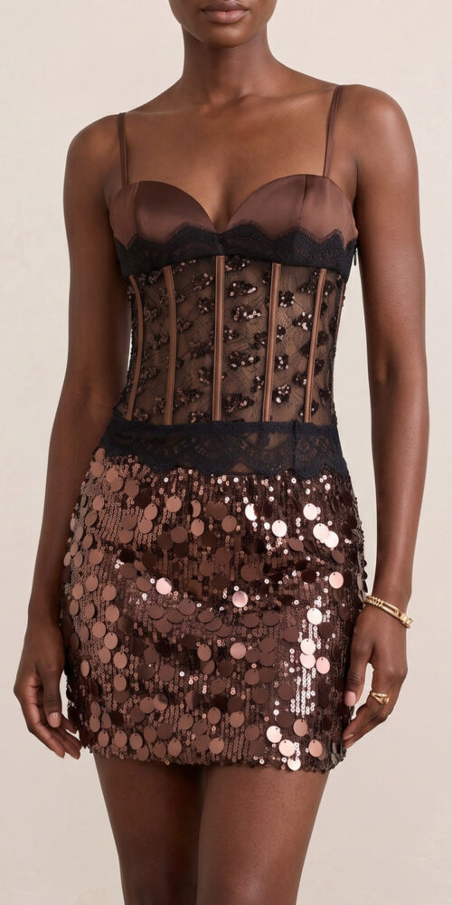 409cf5792e22b5b2 SEQUIN CORSET SKIRT SET | SPAGHETTI STRAP PARTY OUTFIT