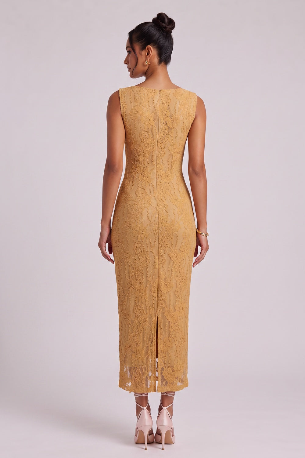 44cb30b8b3ae5a71 MUSTARD YELLOW LACE SHEATH DRESS FOR WEDDING GUEST