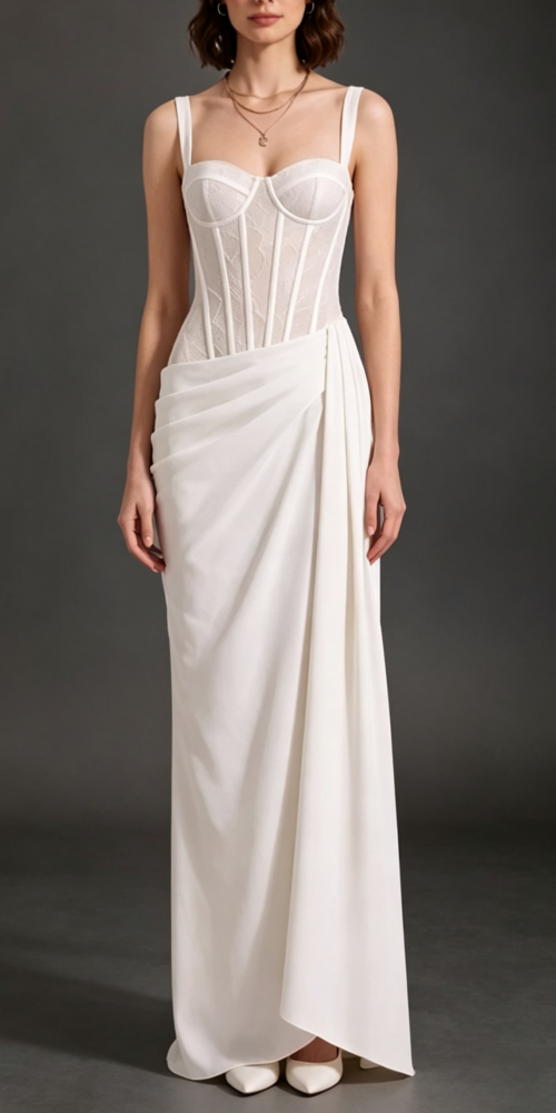 4_cb91d311-c3a9-4874-8d97-1525f775d7a6 WHITE LACE CORSET SATIN DRAPED MAXI GOWN