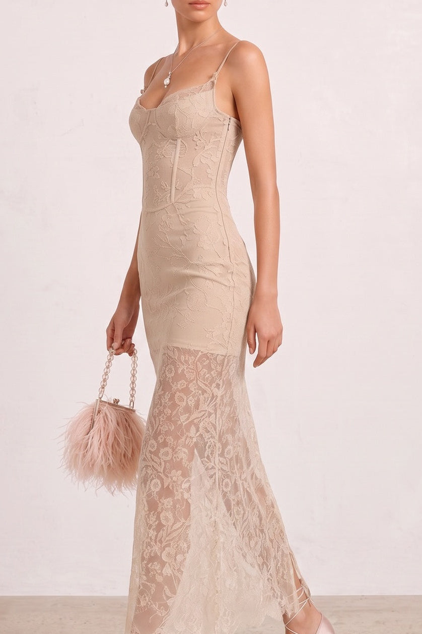 4dcae219cddaeebb LACE CORSET MAXI SLIP DRESS FOR WEDDING GUEST