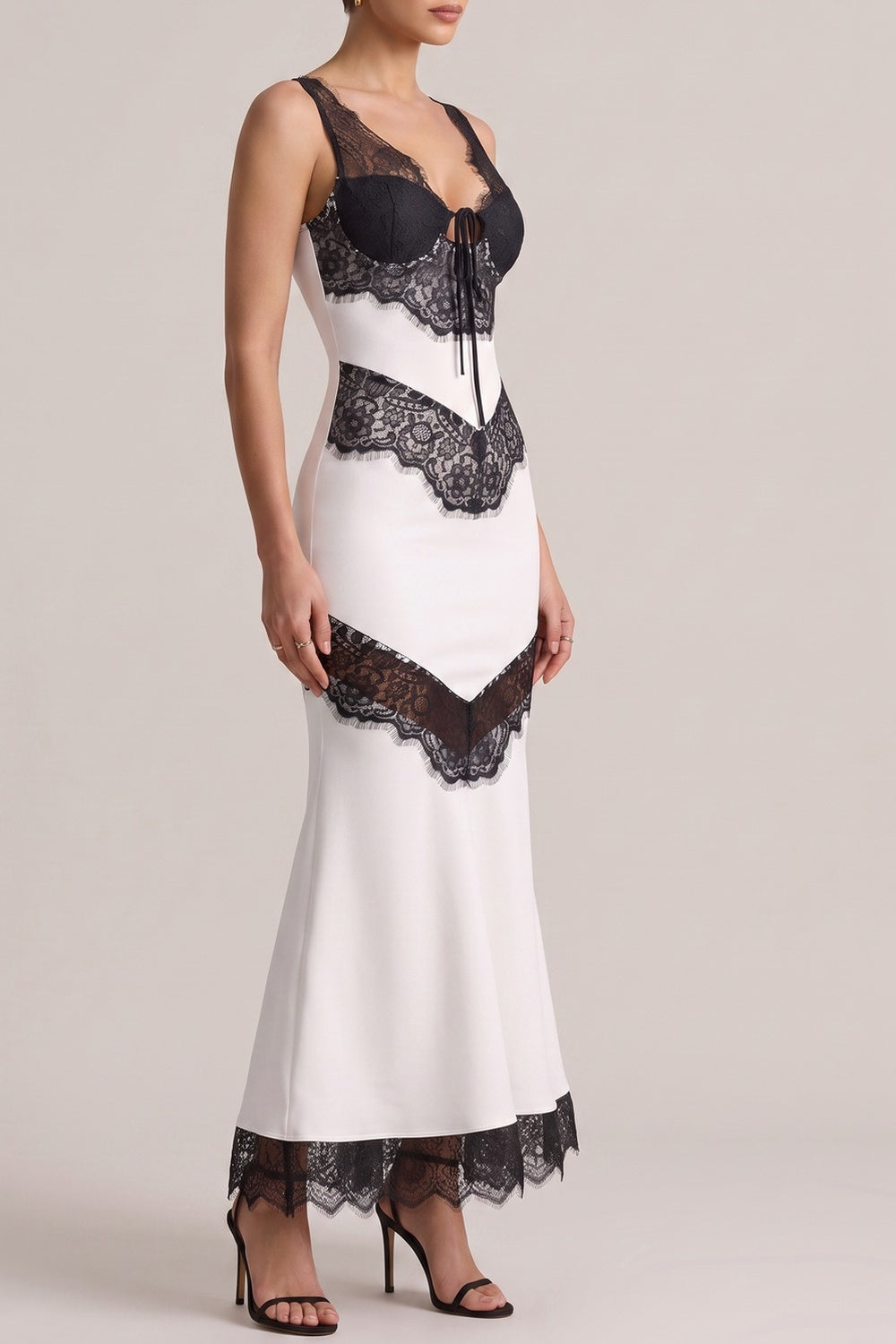 56b19c67b1711c4b SLEEVELESS BLACK LACE MERMAID MAXI DRESS FOR EVENING
