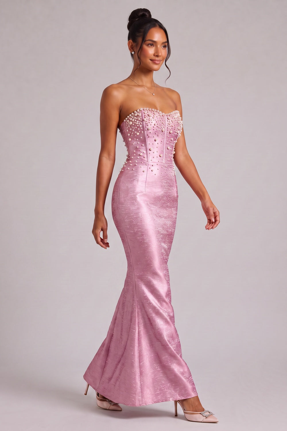57256de1853a6a3c PREMIUM FABRIC MIDI DRESS FOR WEDDING GUEST