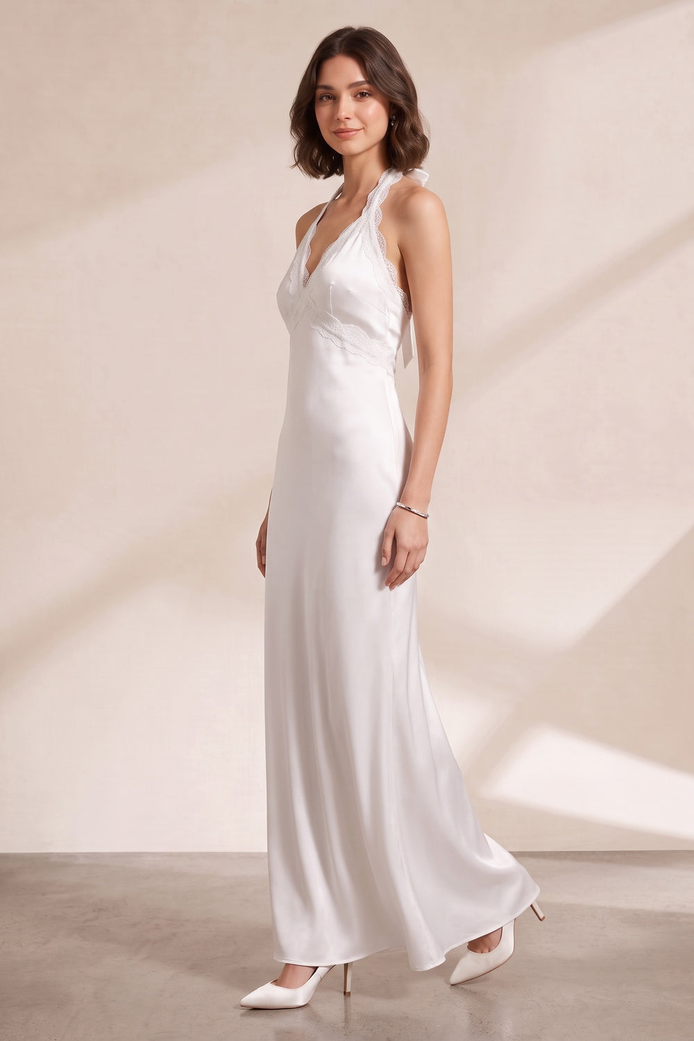 583c6f5276d1359c WHITE HALTER LACE MAXI DRESS FOR WEDDING GUEST