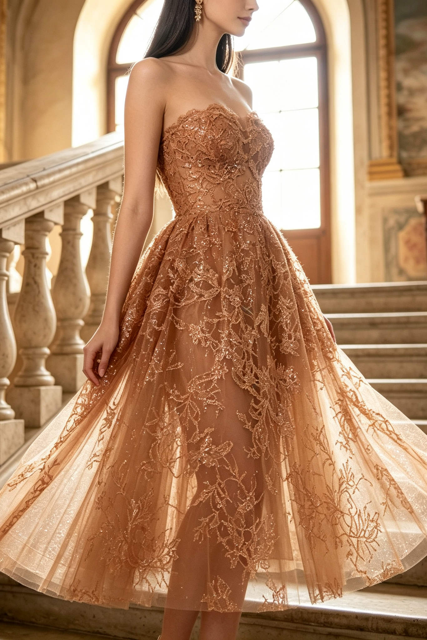5_030bc8d0-c279-4cf1-bb9f-01a82a1357bb HONEY BEADED LACE MIDI DRESS FOR WEDDING GUEST
