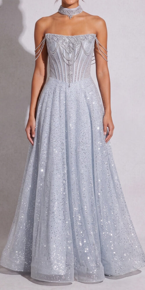 5efc6c87867ee729 ICE BLUE GLITTER TULLE A-LINE PROM GOWN