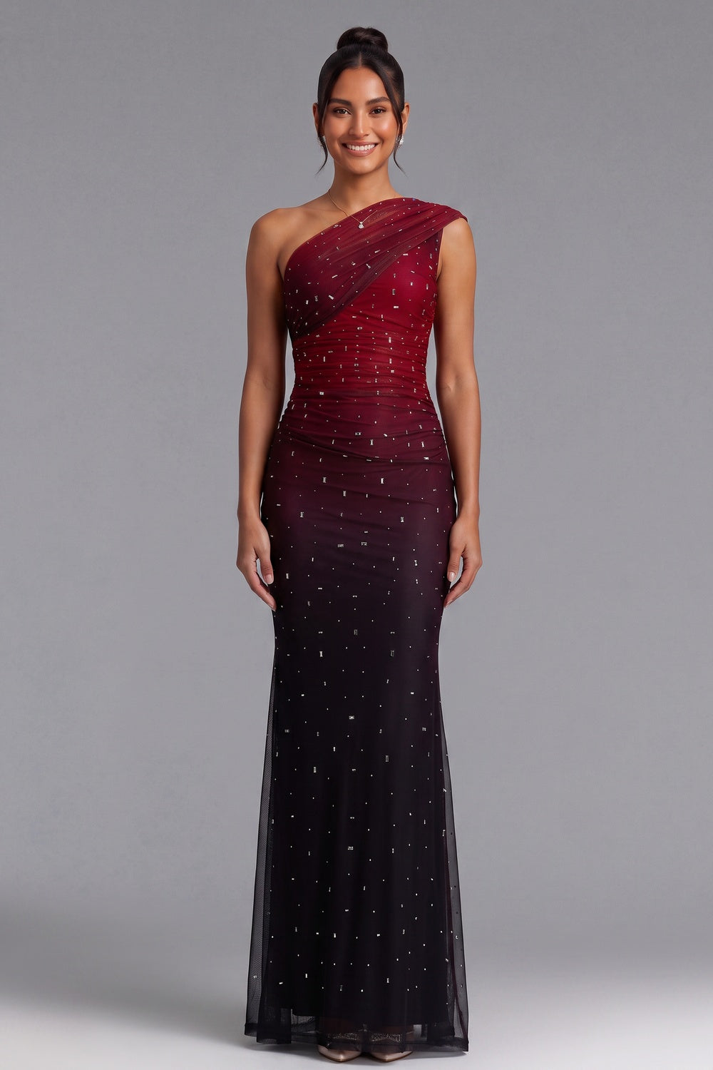 628407a0ca13e21f ONE-SHOULDER OMBRÉ SEQUIN GOWN, FORMAL