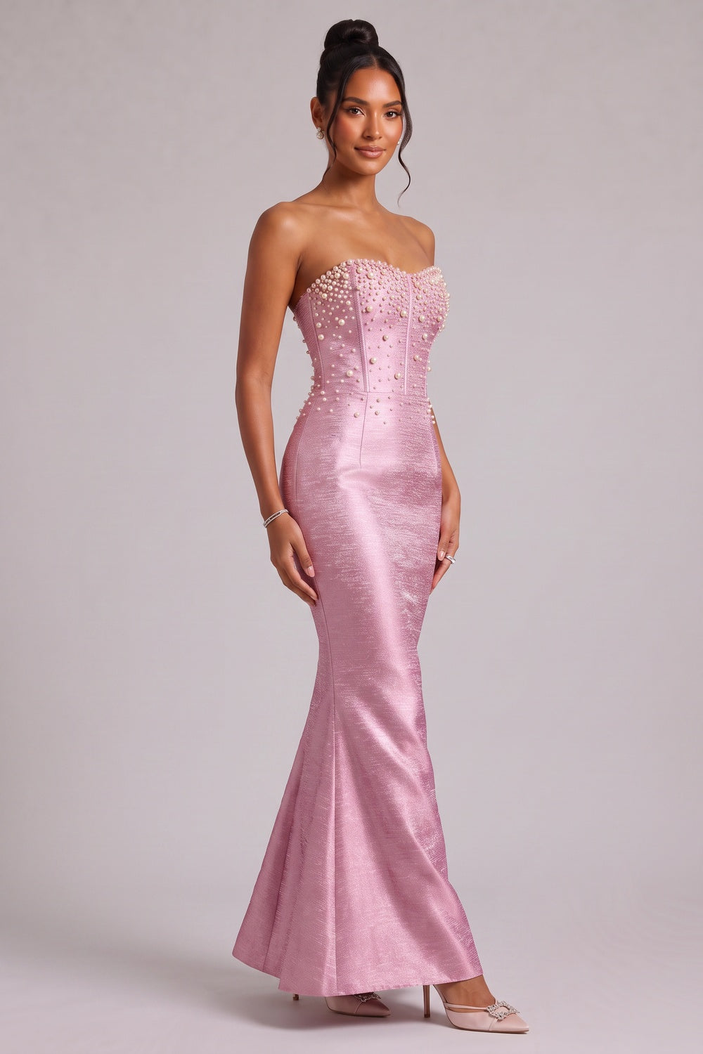 65b7cf14b2790135 PREMIUM FABRIC MIDI DRESS FOR WEDDING GUEST