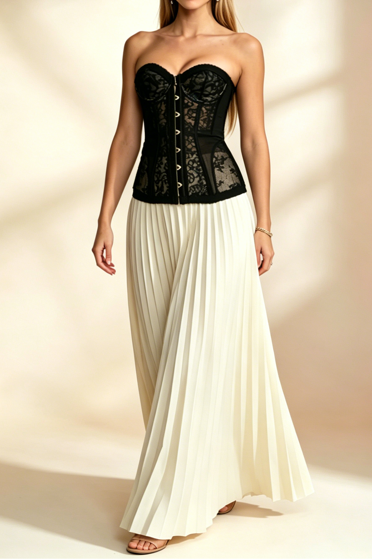 77_d554f512-3f67-4c9d-b3da-938162130d90 BLACK FLORAL LACE STRAPLESS SWEETHEART CORSET TOP