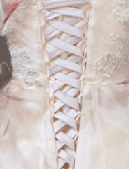ONE-SHOULDER RUFFLED CORSET BACK MAXI DRESS