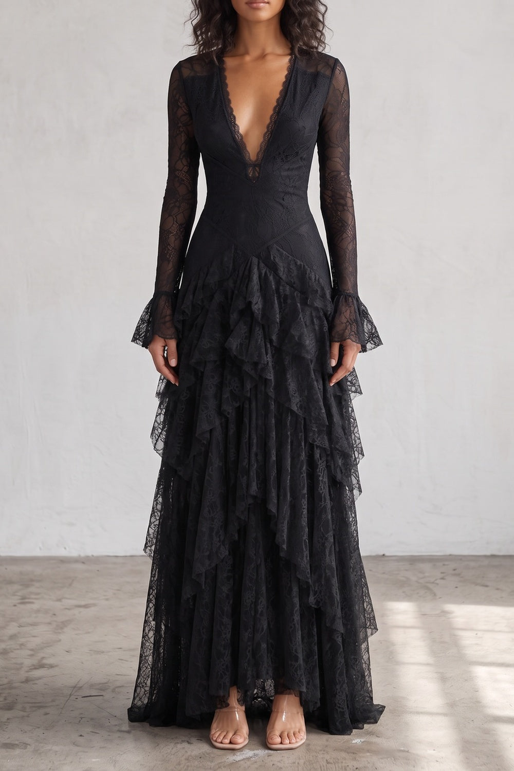 7e673516b092a70c_141e29fe-a5ad-4215-af26-4997497a9ad5 LACE DEEP V MAXI DRESS LONG SLEEVE TIERED BOHO