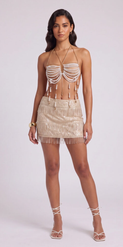 8573cb7f6444c195 MULTI-LAYER PEARL TASSEL BODY CHAIN HARNESS