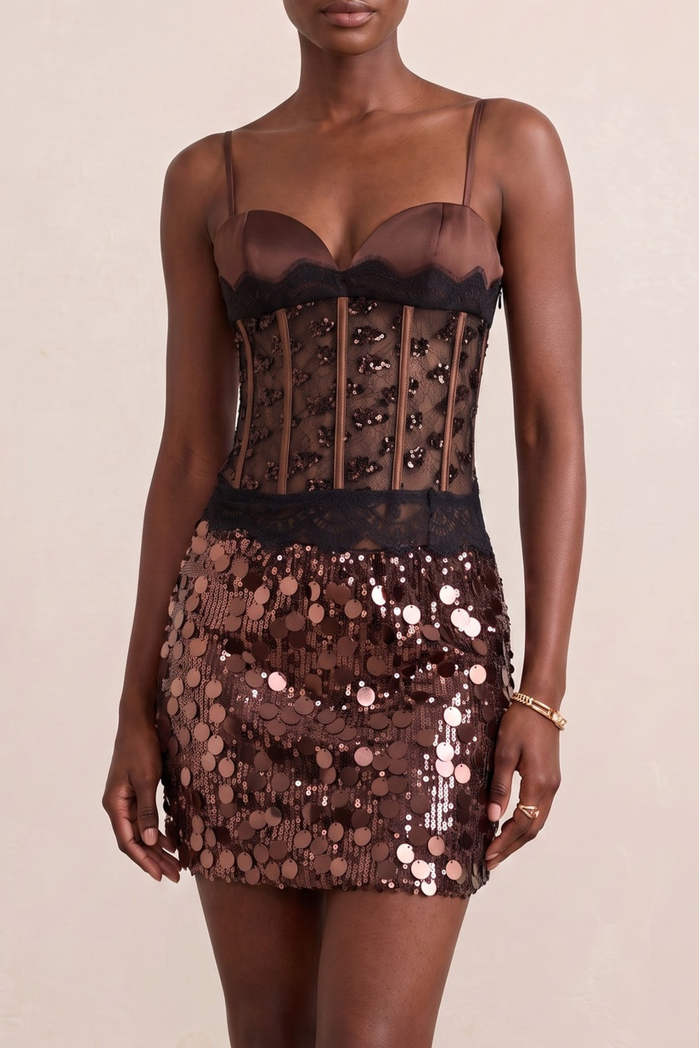 8993754897820f65 SEQUIN CORSET SKIRT SET | SPAGHETTI STRAP PARTY OUTFIT