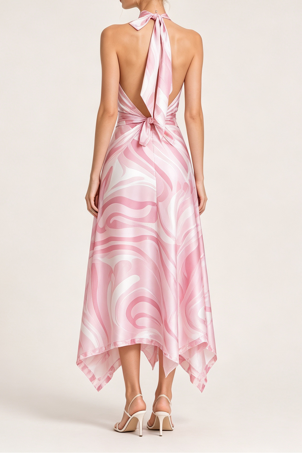99_4212d1ac-ea0d-4e1d-aaf5-17d26bd2583d HALTER MARBLE SATIN CO-ORD SET ASYMMETRIC MIDI SKIRT