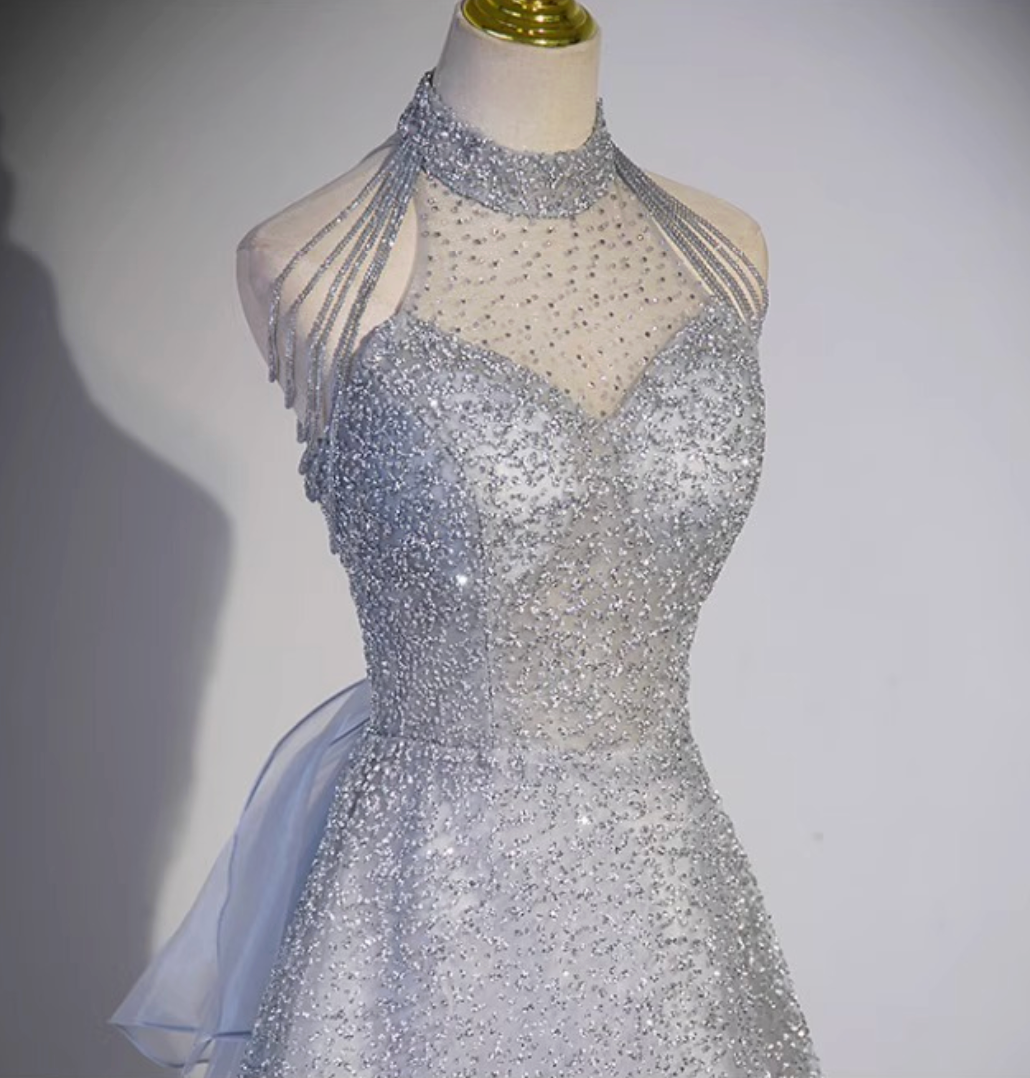 9d38fd20bf44f360cfff6cdfd034262d SILVER TULLE A-LINE BALL GOWN FOR EVENING