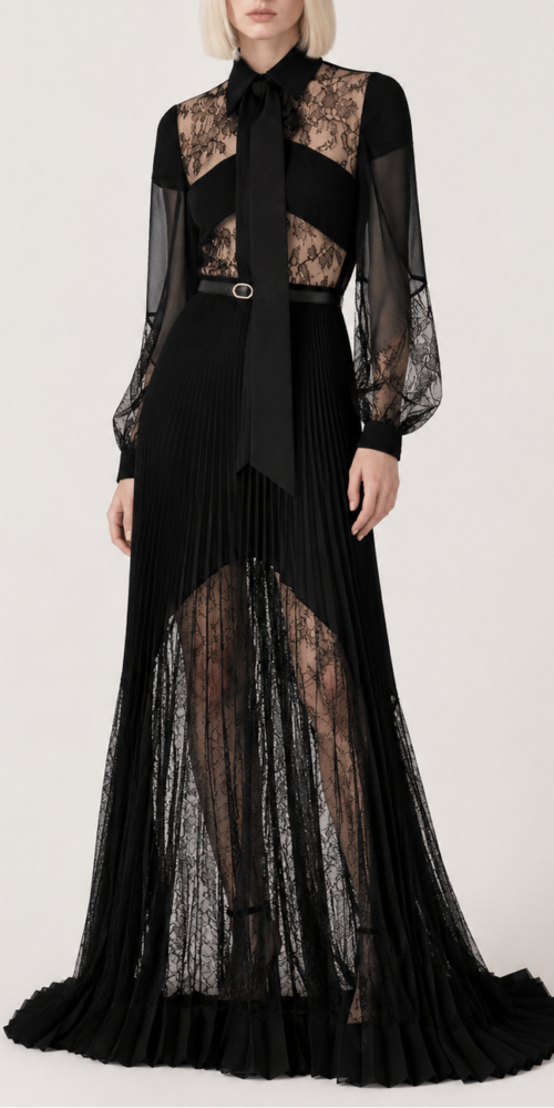 ChatGPT_Image_2026_7_28_16_55_30 BOW LACE PLEATED MAXI GOWN – ELEGANT EVENING