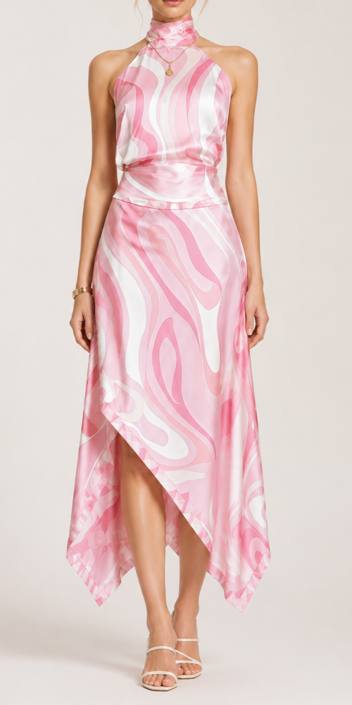 ChatGPT_Image_2026_7_28_23_41_23 HALTER MARBLE SATIN CO-ORD SET ASYMMETRIC MIDI SKIRT