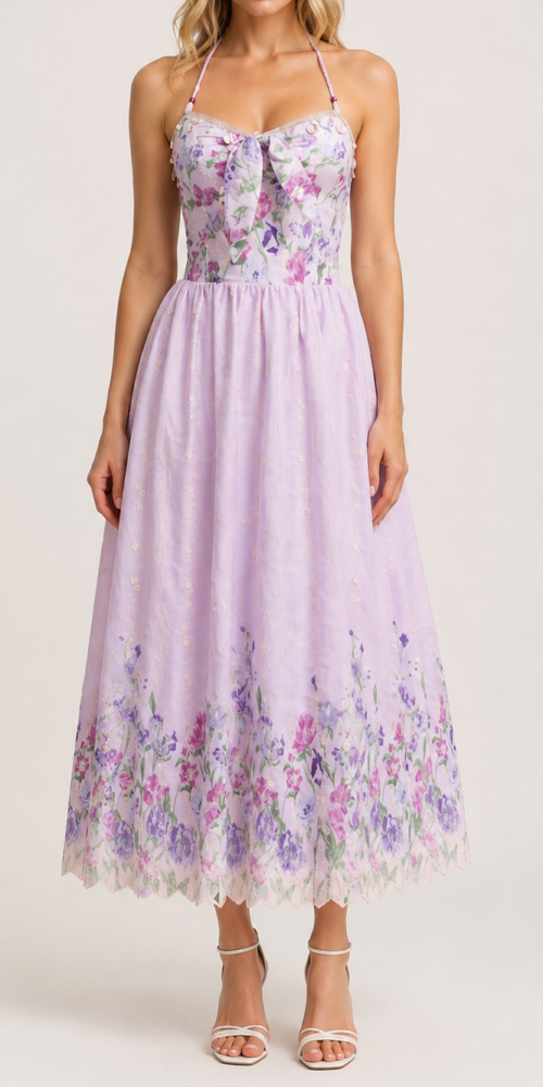 ChatGPT_Image_2026_7_29_00_36_47 HALTER BOW FRONT FLORAL EMBROIDERY MIDI DRESS