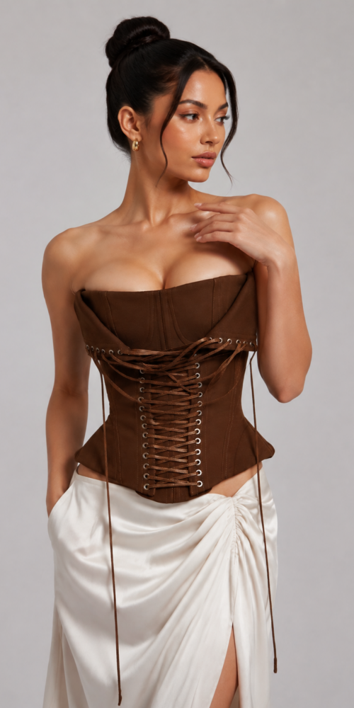 ChatGPT_Image_2026_8_1_14_54_43 STRAPLESS LACE-UP BACK BROWN CORSET TOP