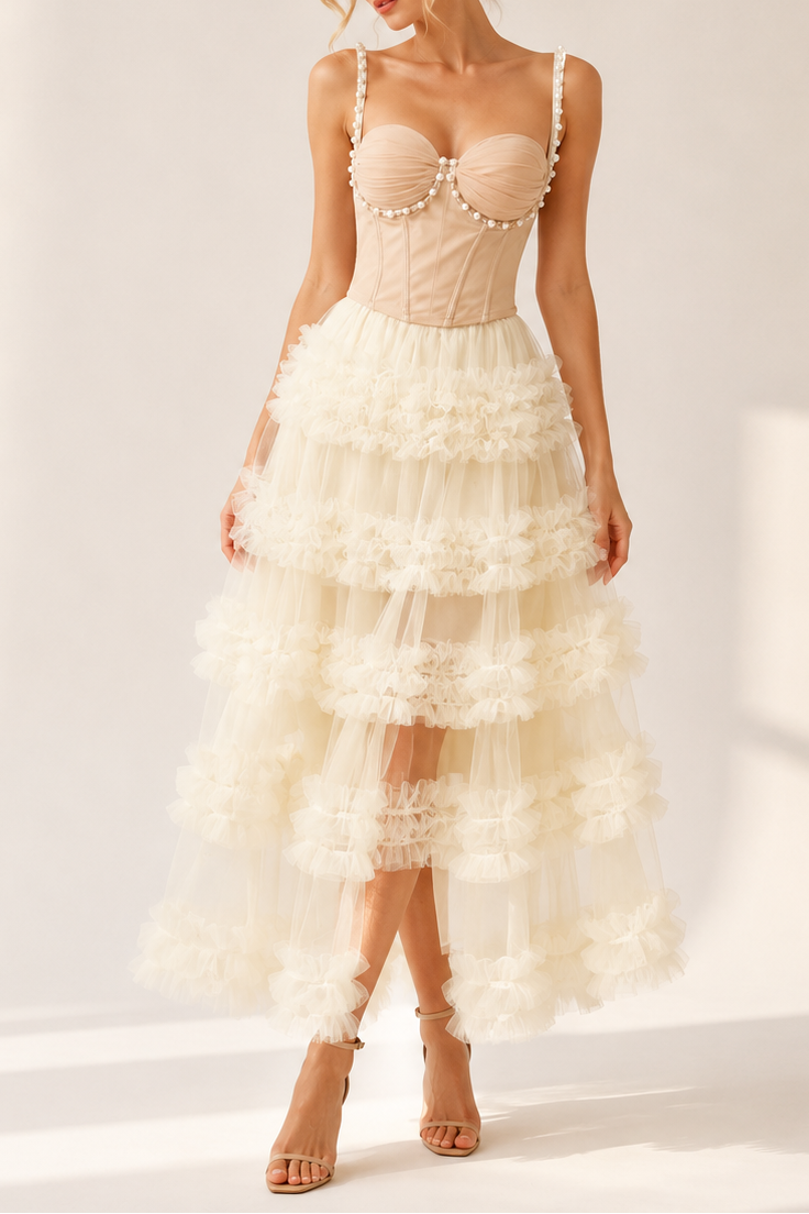 ChatGPT_Image_Jul_3_2026_03_32_18_PM NUDE PEARL SWEETHEART CORSET TOP & RUFFLE HIGH LOW TULLE SKIRT SET