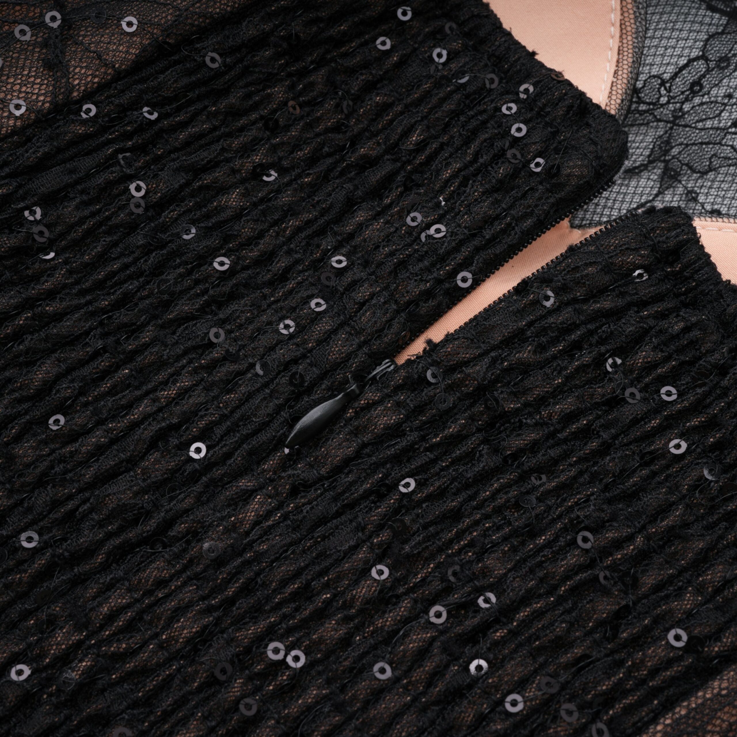 DSC05194_489bbfe3-06fd-4fd4-8bac-a77ff11a56e4 BLACK SHEER LACE HIGH NECK LONG SLEEVE TULLE MINI DRESS