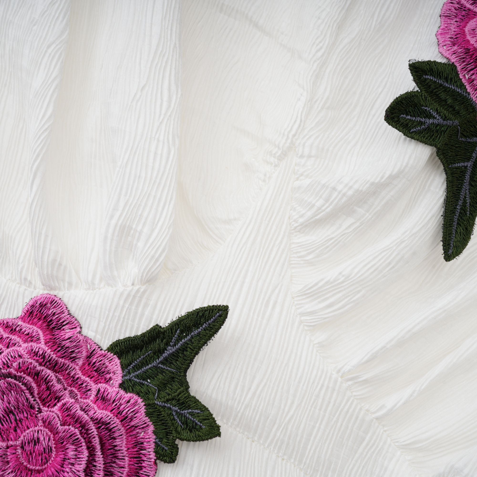 FLORAL PLEATED TWO-PIECE SET FOR WEDDING GUEST