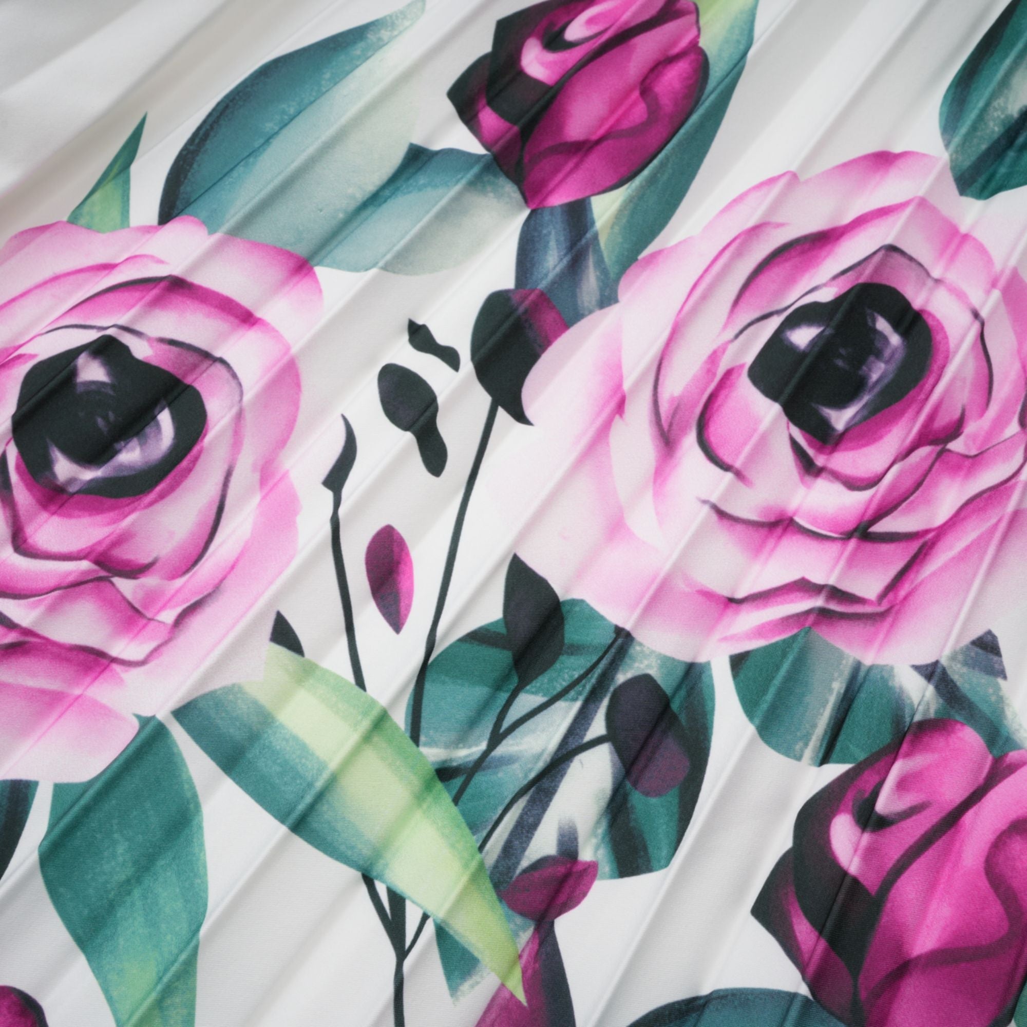 FLORAL PLEATED TWO-PIECE SET FOR WEDDING GUEST