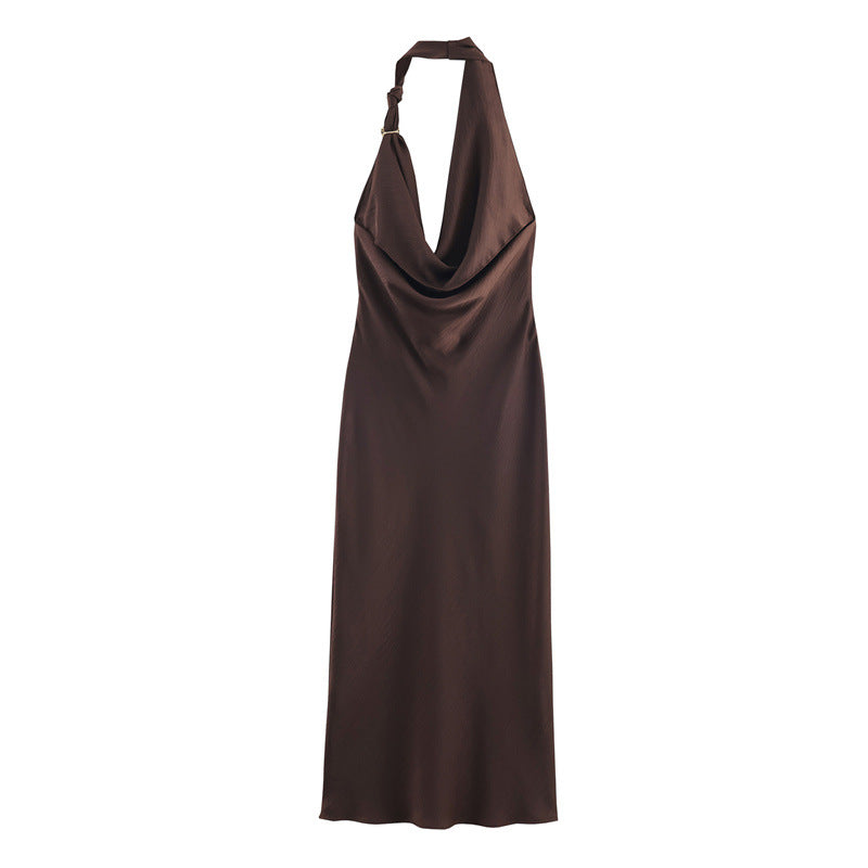 O1CN010szxGa1zz7zwWuj7q__2210423836784-0-cib CHOCOLATE BROWN SATIN SHEATH DRESS FOR WEDDING GUEST