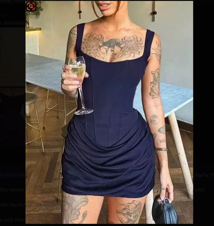 O1CN011gdc5O2IsEmqJnGXT__2220380819341-0-cib SQUARE NECK RUCHED BODYCON MINI DRESS
