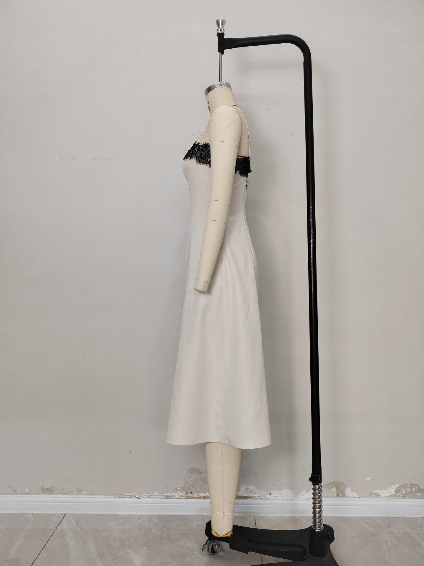 O1CN011ppO6C1zMCIj7P3DR__2217524266699-0-cib BLACK LACE TRIM SLIP MIDI DRESS - SLIM FIT FLOWY