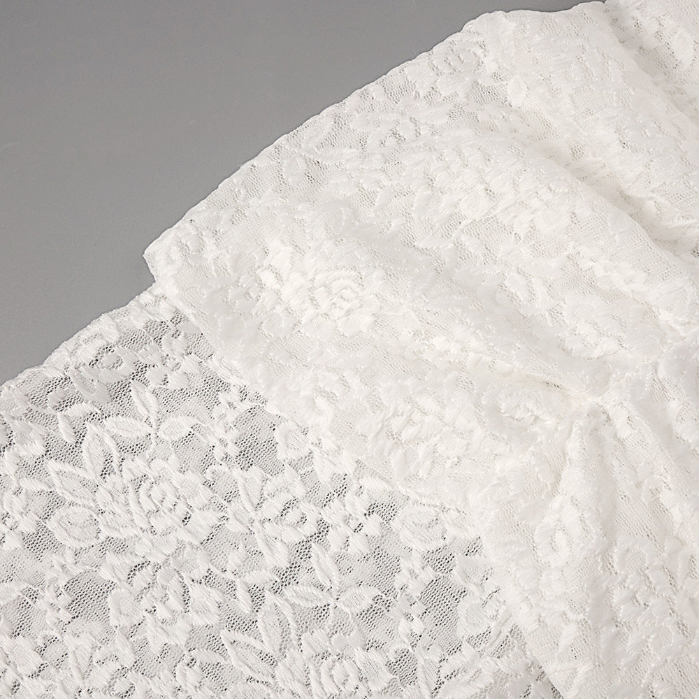O1CN012pUi7L1DRbVq8ADUC__2203467220213-0-cib WHITE LACE COLUMN GOWN WITH FRONT SLIT