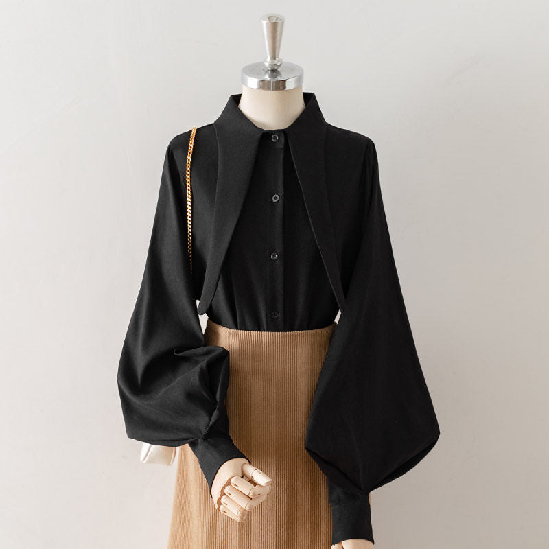 O1CN012yLTqz1fP8TRnMWlK__163593998 OVERSIZED POINT COLLAR LANTERN SLEEVE BLOUSE