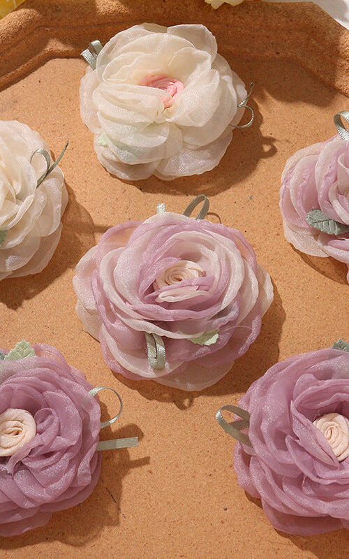 O1CN013zMLJ61VP0Ku5gFGH__2213253512644-0-cib SPRING FAIRY CHIFFON ROSE CORSAGE CLAW CLIP HAIR ACCESSORY
