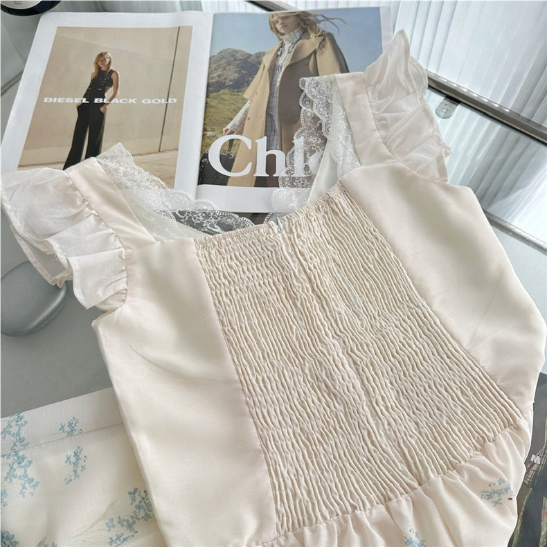 O1CN014Pym4B27KNjeibVkO__2212478297778-0-cib_1 WHITE FIT-AND-FLARE MIDI DRESS WITH FLORAL EYELET