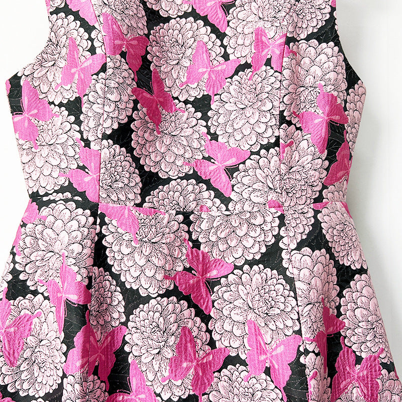 O1CN015osUAU1PGrWjjZJWW__2215471241814-0-cib PINK FLORAL BUTTERFLY PRINT MINI DRESS