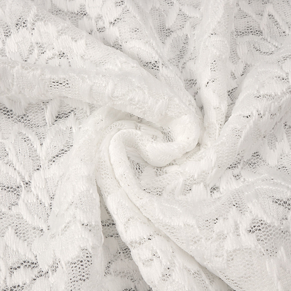 O1CN0169APMp1DRbVq8ALmQ__2203467220213-0-cib WHITE LACE COLUMN GOWN WITH FRONT SLIT