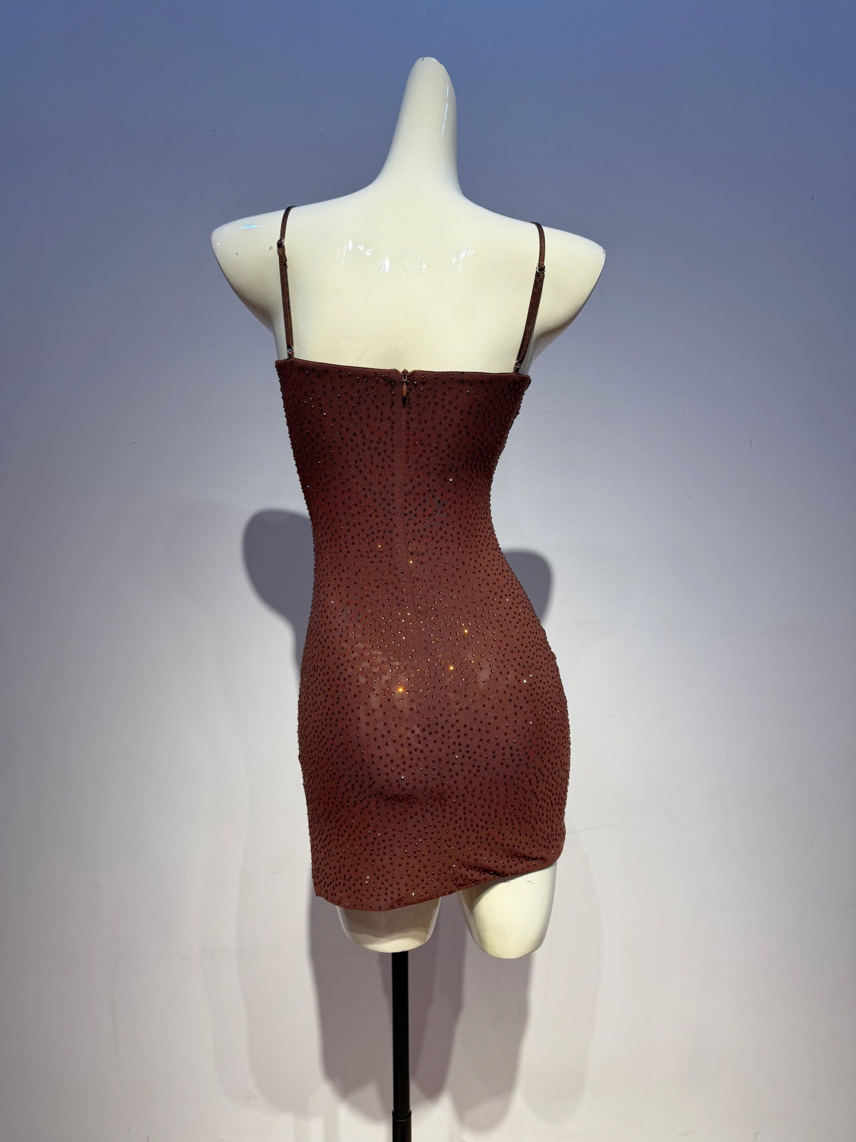 O1CN016Xo9lq2MW23P0YyxV__2214480629834-0-cib BROWN GLITTER BODYCON DRESS STRETCH KNIT COCKTAIL