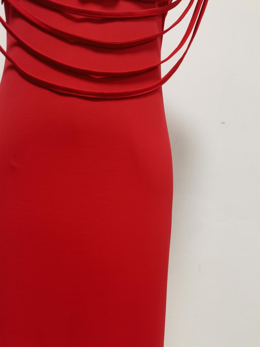O1CN017bvDoo1JRV6DfiCzg__2210988231025-0-cib RED FITTED COLUMN DRESS | STRETCH CREPE PARTY