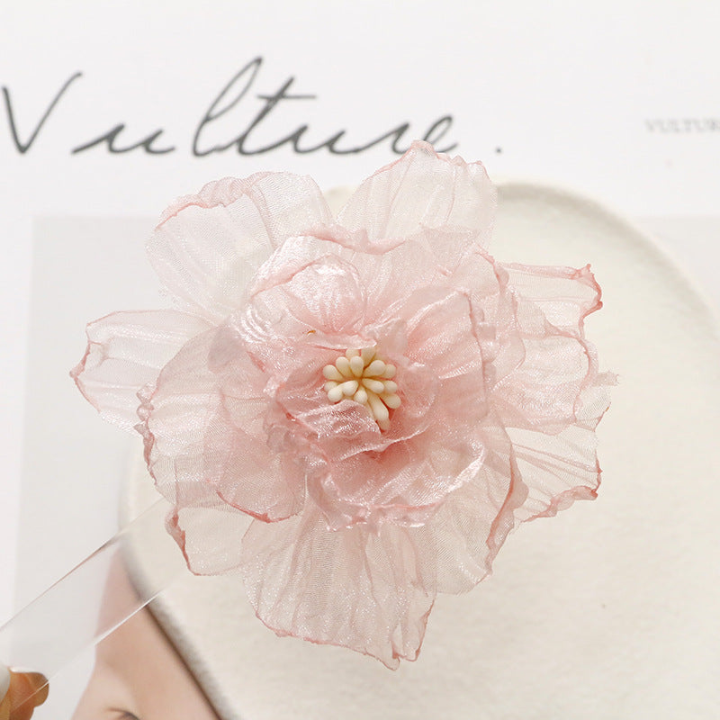 O1CN01A4JQkT1VOzzqSuLZJ__2213253512644-0-cib PHOTOGRAPHY: PRINCESS HAIR ACCESSORIES, LIGHTWEIGHT ORGANZA, PEACH PIN
