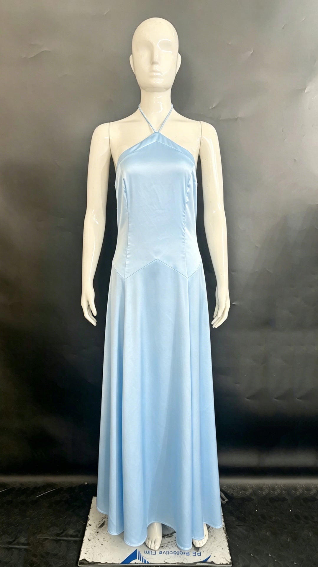 O1CN01AdEmgL1TkPcoPPVwj__2217550252420-0-cib HALTER SATIN MAXI DRESS FOR WEDDING GUEST