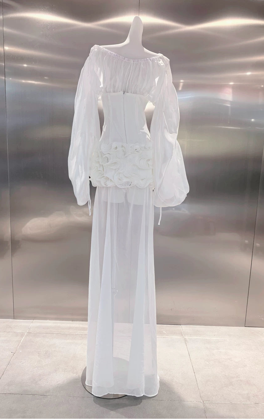 O1CN01AjUVra1wiEVvMF5SB__123556341 OFF SHOULDER CORSET RUFFLE HIGH LOW MINI DRESS