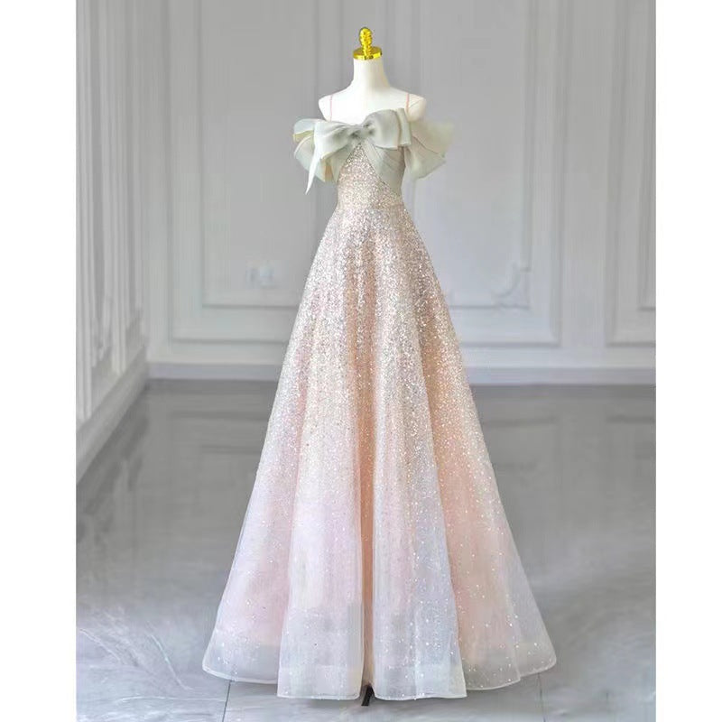 O1CN01Bl3mBz24wRX2FN2Zy__2210911777455-0-cib SILVER SEQUIN TULLE A-LINE EVENING GOWN