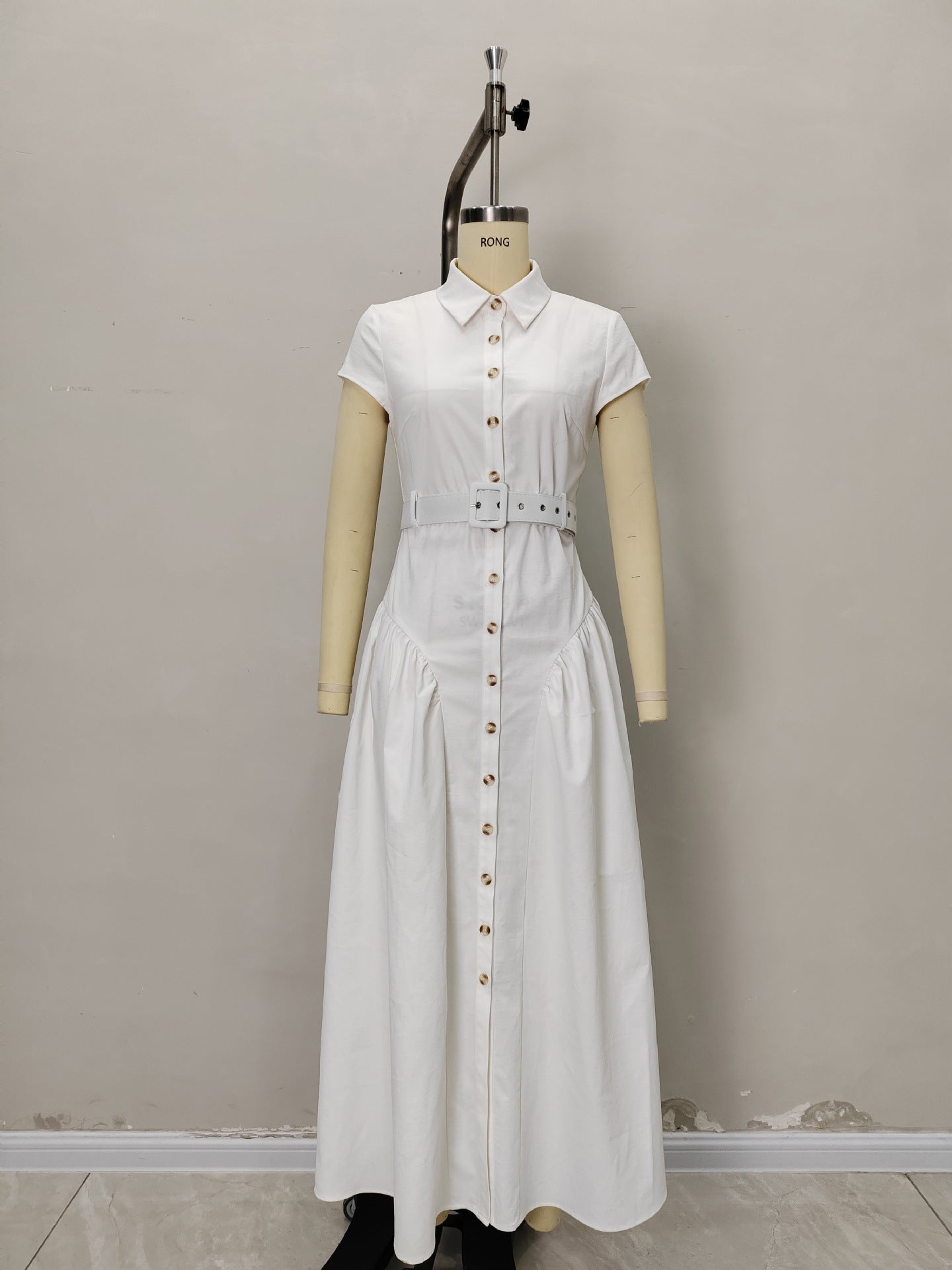 O1CN01C94dO81zMCImImHks__2217524266699-0-cib CAP SLEEVE BELTED SHIRT MAXI DRESS