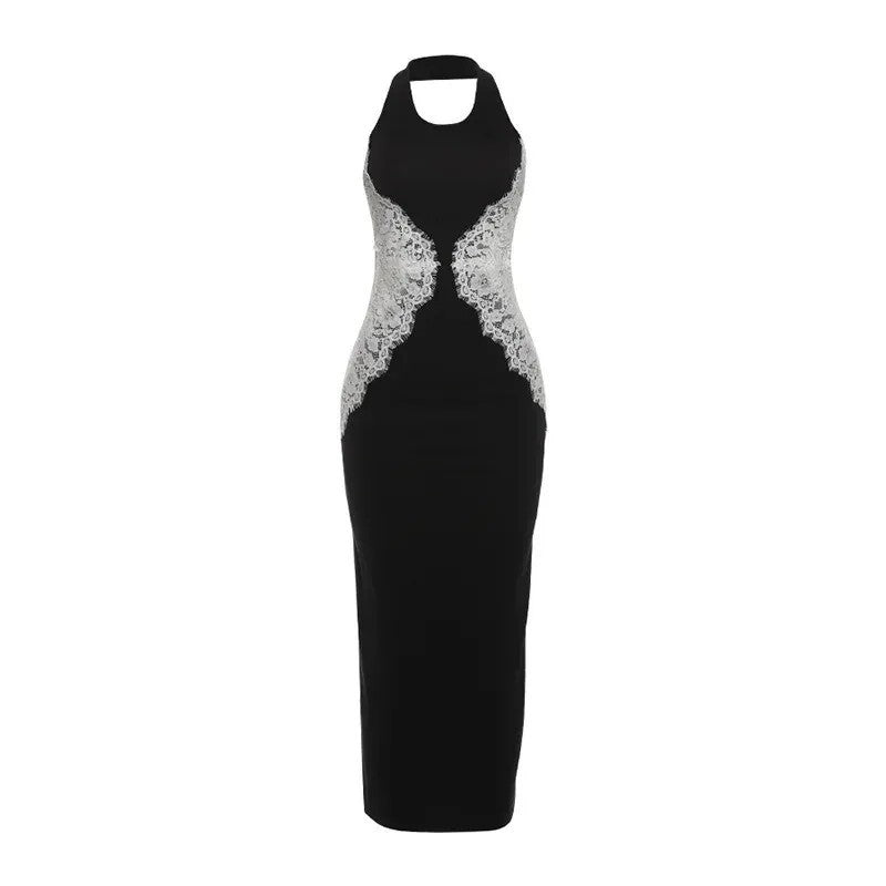 O1CN01GKkCmJ1TkPb9yRuB4__2217550252420-0-cib LACE CUTOUT HALTER MIDI DRESS FOR WEDDING GUEST