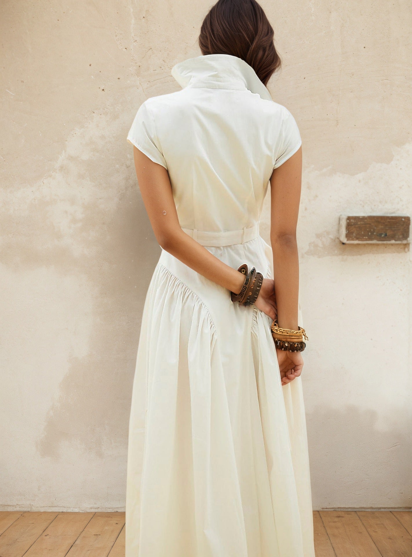 O1CN01H5qZEF1zMCIa3cI30__2217524266699-0-cib CAP SLEEVE BELTED SHIRT MAXI DRESS