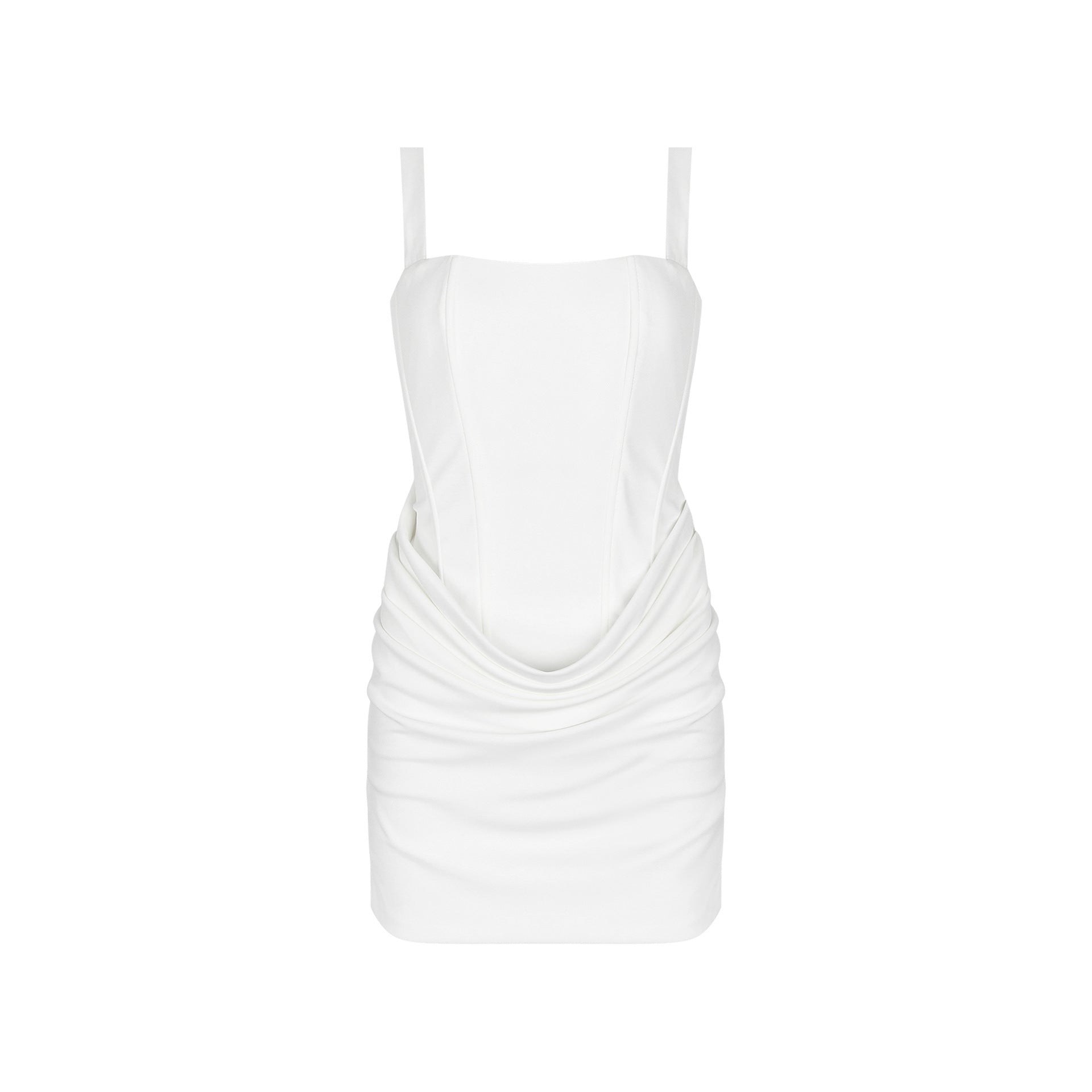 O1CN01LuMyqr2IsElHFfDu2__2220380819341-0-cib SQUARE NECK RUCHED BODYCON MINI DRESS