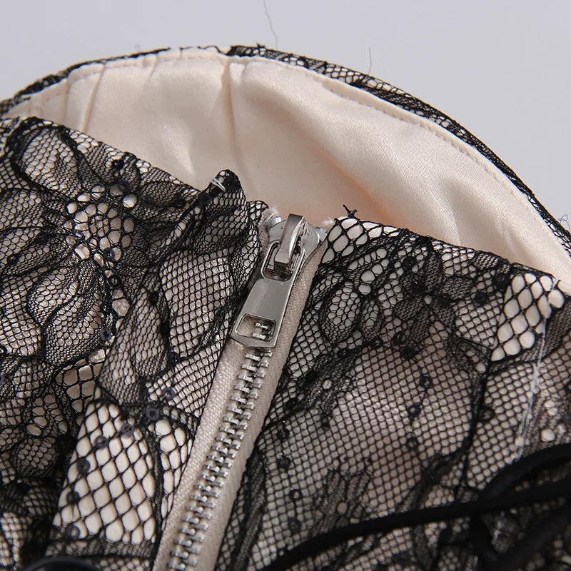 O1CN01MhpFdW1Tccs60QcJf__346902403 STRAPLESS LACE CORSET RUFFLE TULLE MINI DRESS