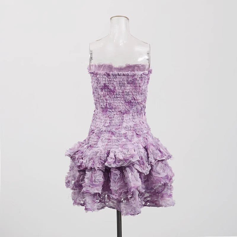 O1CN01P7CR8H1cb62NS85r2__2217977153618-0-cib LAVENDER ORGANZA FIT & FLARE MINI PARTY DRESS