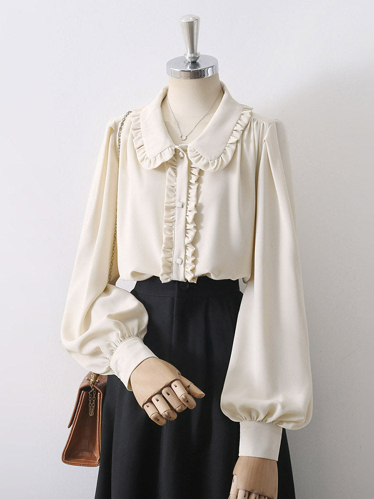 O1CN01QlmJBj1fP8G4z41zs__163593998 CREAM SATIN RUFFLED PETER PAN COLLAR BLOUSE FOR OFFICE